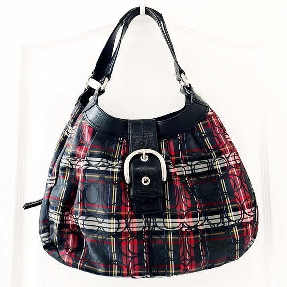 Coach Handbags - COACH Plaid Tartan Shoulder Bag “Soho Lynn” 3 Compartments F15487